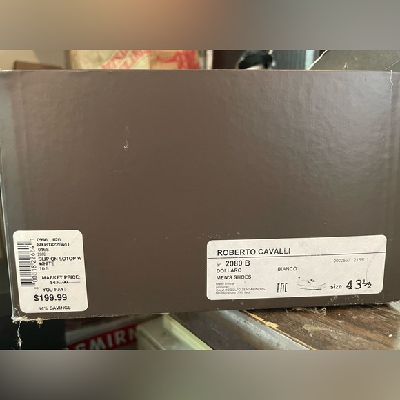 Roberto Cavalli Men’s Loafers  size 10.5 - Picture 5 of 5